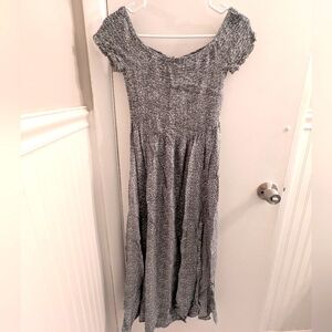 Off-Shoulder Dress With Slits